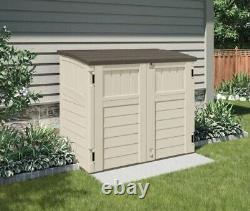 Outdoor 4 ft. 5 in. W x 2 ft. 9 in. D Plastic Horizontal Storage Shed new new