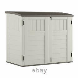 Outdoor 4ft. 5in W 2 ft. 9in D Horizontal Storage Shed resin with reinforced floor