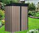Outdoor 5x3 Ft Tool Storage Utility Metal Garden Storage Shed Sloped Metal Roof