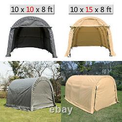 Outdoor Canopy Carport Tent Car Shelter Storage Shed + UV Proof Tarp Garage Yard