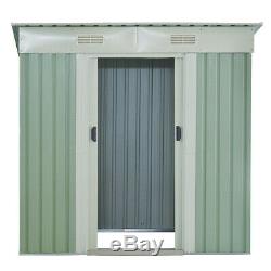 Outdoor Galvanized Steel Tool Storage Shed Sliding Door 2 Sliding Doors