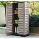 Outdoor Garage Storage Cabinet Tool Garden Shed Horizontal Verical Partition New