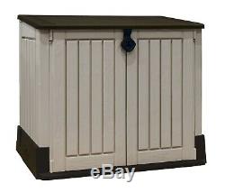 Outdoor Garden Patio Storage Box Container Chest Large Plastic Mini Shed Unit