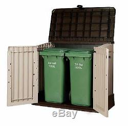 Outdoor Garden Patio Storage Box Container Chest Large Plastic Mini Shed Unit