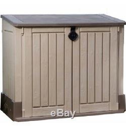 Outdoor Garden Shed Storage Cabinet Yard Utility Garage Patio Pool Trash Can NEW