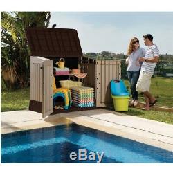 Outdoor Garden Shed Storage Cabinet Yard Utility Garage Patio Pool Trash Can NEW