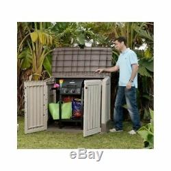 Outdoor Garden Storage Shed Lawn Patio Pool 30 Cubic ft UV Weather Proof Resin
