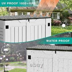Outdoor Horizontal Resin Storage Sheds 34 Cu. Ft. Weather Resistant Resin Too