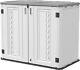Outdoor Horizontal Storage Cabinet, Outdoor Storage Sheds Waterproof/lockable