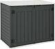 Outdoor Horizontal Storage Sheds Weather Resistant Resin Tool Shed Lockable Us
