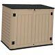Outdoor Horizontal Storage Sheds Witho Shelf, 35 Cu Ft Medium-35 Cu Ft Brown