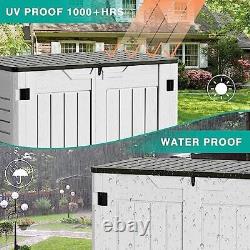 Outdoor Resin Storage Sheds 34 Cu. Ft. Weather Resistant Resin Tool Horizontal