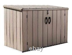 Outdoor Storage Box Hard Plastic Horizontal Storage Shed 561 Gallon 71