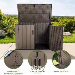 Outdoor Storage Box Hard Plastic Horizontal Storage Shed 561 Gallon 71