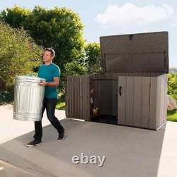 Outdoor Storage Box Hard Plastic Horizontal Storage Shed 561 Gallon 71