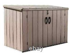 Outdoor Storage Box Hard Plastic Horizontal Storage Shed 561 Gallon 71