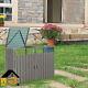 Outdoor Storage Box Sheds Horizontal Cabinet Box For Trash Cans Gray