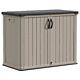 Outdoor Storage Cabinet 26 Cu Ft With Pad-lockable Doors, Horizontal Storage