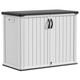 Outdoor Storage Cabinet 26 Cu Ft With Pad-lockable Doors, Horizontal Storage