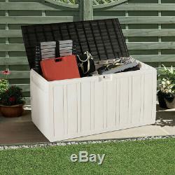 Outdoor Storage Container Plastic Cabinet Deck Box Garden Patio Shed Garage Tool