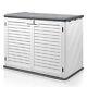 Outdoor Storage Shed 34 Cu Ft Horizontal Outdoor Storage Cabinet Lockable Shed