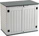 Outdoor Storage Shed, All-weather Horizontal Tool Shed, Multi-opening Door
