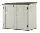 Outdoor Storage Shed Backyard 34 Cu. Ft. Horizontal Garden Patio Cabinet Tools Y