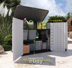 Outdoor Storage Shed Horizontal Storage Box Waterproof for Garden, Patios