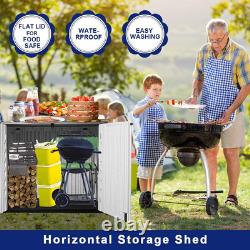 Outdoor Storage Shed Horizontal Storage Box Waterproof for Garden, Patios