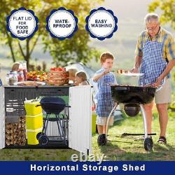 Outdoor Storage Shed Horizontal Storage Box Waterproof for Garden, Patios