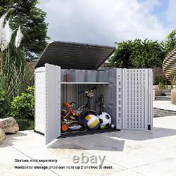 Outdoor Storage Shed Horizontal Storage Box Waterproof for Garden, Patios, Bac
