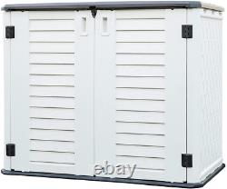 Outdoor Storage Shed Horizontal Storage Box Waterproof for Garden, Patios, Bac