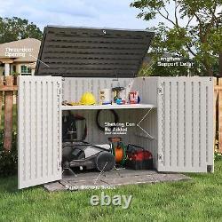 Outdoor Storage Shed Horizontal Storage Shed for Patio, Garden, Backyards