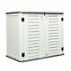 Outdoor Storage Shed Multi-function, 4.2 X 3.4 Foot Lockable Horizontal St