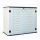 Outdoor Storage Shed Multi-function, Lockable Horizontal Storage Unit Weat