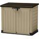 Outdoor Storage Shed Resin Garage Barn Shed Garden Tool Shed With Lockable Door