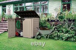 Outdoor Storage Shed Resin Horizontal Store-It-Out MAX Sturdy Weather Resistant