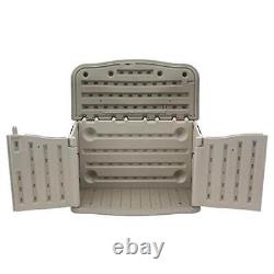 Outdoor Storage Shed Resin Weather Resistant Lockable Organization Patio Tools