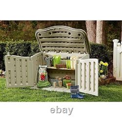 Outdoor Storage Shed Resin Weather Resistant Lockable Organization Patio Tools