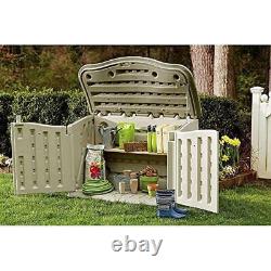 Outdoor Storage Shed Resin Weather Resistant Lockable Organization Patio Tools