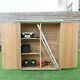 Outdoor Storage Shed Wood Cabinet Garden Patio Tool Organiser Diy Furniture 64in