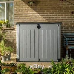 Outdoor Storage Utility Shed Resin Tool Cabinet Garden Patio Backyard Deck Box