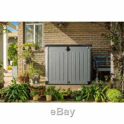 Outdoor Storage Utility Shed Tool Cabinet Garden Patio Backyard Deck Box Resin