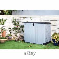 Outdoor Storage Utility Shed Tool Cabinet Garden Patio Backyard Deck Box Resin