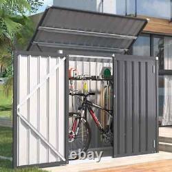 Outdoor Trash Can Storage Bike Shed, Horizontal Storages Cabinet Waterproof