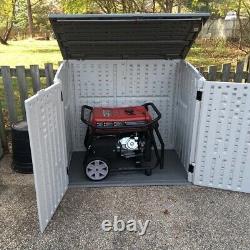 Outdoor Utility Shed Tool Storage Cabinet Resin Plastic Garden Patio Deck Box