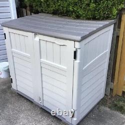 Outdoor Utility Shed Tool Storage Cabinet Resin Plastic Garden Patio Deck Box