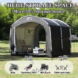 Outdoor bike storage tent, 2-in-1 portable storage shed