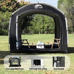 Outdoor bike storage tent, 2-in-1 portable storage shed