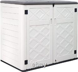 Outdoor storage shed, horizontal outdoor storage box waterproof